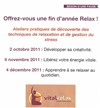 Les ateliers Vital Relax - Libérez votre énergie vitale - Espace Naella