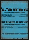 L'Ours - Une demande en mariage - Théo Théâtre - Salle Théo