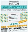 Match d'impro professionnel Le Choc des Générations - La Cigale