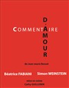 Commentaire d'amour - Théâtre de Nesle - grande salle 