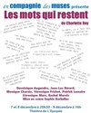 Les mots qui restent - Théâtre de l'épopée