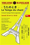 Le temps du chant - Théâtre le Ranelagh