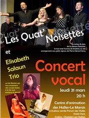 Les Quat'Noisettes et Elisabeth Salaün trio Centre d'animation Les Halles Affiche