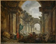 Hubert Robert : un peintre visionnaire | par Hélène Klemenz Muse du Louvre Affiche