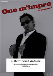 B-sam fait son One m'impro Bistrot Saint Antoine Affiche