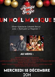 Un Noël... Magique : Dîner-Spectacle avec Romuald Le Magicien Rouge Gorge Affiche