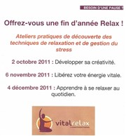 Les ateliers Vital Relax - Libérez votre énergie vitale Espace Naella Affiche