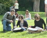 Cours de dessin en extérieur et perspective au jardin des Tuileries - Collectif d'un atelier à l'autre Jardin des Tuileries Affiche