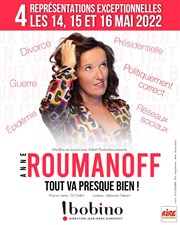 Anne Roumanoff dans Tout va presque bien ! Bobino Affiche