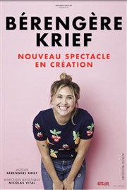 Bérengère Krief | Nouveau spectacle en création Thtre  l'Ouest Affiche