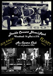 Fluxes + Six Pack - Double the Blues, Double trouble Cavern Affiche