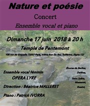 Nature et poésie | par le choeur Opéra Lyre Temple de Pentemont Affiche