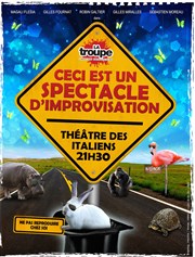 Ceci est un spectacle d'improvisation Thtre des italiens Affiche