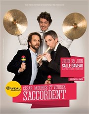 César, Meurice et Vizorek s'accordent salle Gaveau Salle Gaveau Affiche