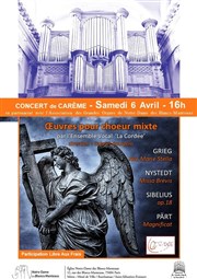 uvres pour choeur mixte Eglise Notre-Dame des Blancs-Manteaux Affiche