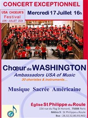 Choeur de Washington - USA glise St Philippe du Roule Affiche