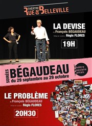 Soirées Bégaudeau Theatre de la rue de Belleville Affiche