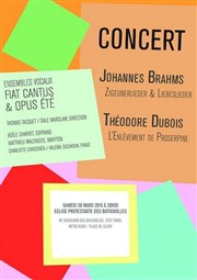 Johannes Brahms et Théodore Dubois Temple des Batignolles Affiche