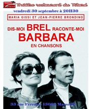 Dis-moi Brel raconte-moi Barbara en chansons Caf Thtre du Ttard Affiche