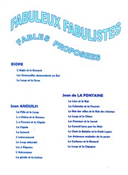 Fabuleux Fabulistes Thtre Albert Caillou Affiche