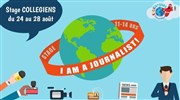 Stage d'anglais collégiens : I am a journalist Association Kidilangues Affiche