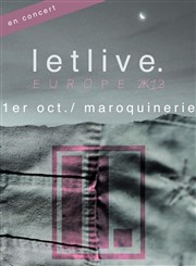 Letlive La Maroquinerie Affiche