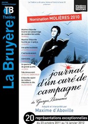 Journal d'un Curé de campagne Thtre la Bruyre Affiche