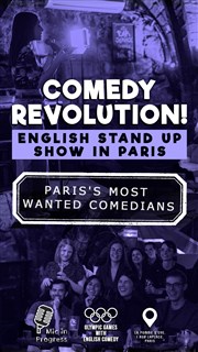 Comedy Revolution | English Stand-Up Show in Paris La Pomme d'Eve Affiche