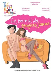 Le journal de Brigitte Jaune Thtre Les Blancs Manteaux Affiche