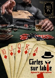 Cartes sur table Thtre Divadlo Affiche