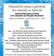 Grand Gala pour la Paix et le soutien au peuple Ukrainien Eglise de la Madeleine Affiche