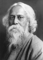 Hommage à Rabindranath Tagore Centre Mandapa Affiche