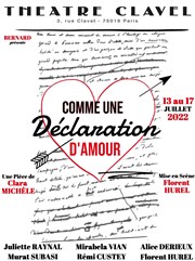 Comme une déclaration d'amour Thtre Clavel Affiche