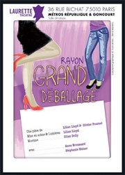 Rayon grand déballage Laurette Thtre Affiche