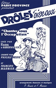 Chanter sous l'Occupation Thtre des Rochers Affiche