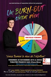 Un burn-out sinon rien Thtre Francis Gag - Petit Auditorium Affiche