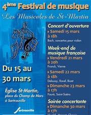 Fauré, Saint-Saëns Eglise Saint Martin Affiche