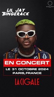 Lil Jay Bingerback La Cigale Affiche