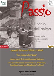 Il canto dell'anima Eglise des Billettes Affiche