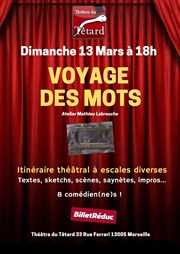 Voyage des mots Caf Thtre du Ttard Affiche