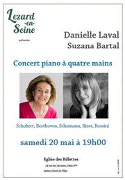 Danielle Laval et Suzana Bartal Eglise des Billettes Affiche