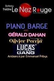 Piano Barge Le Nez Rouge Affiche