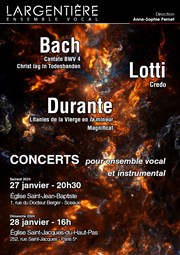 Concert de musique baroque Eglise Saint Jean Baptiste Affiche