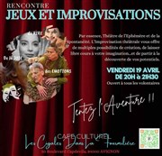 Jeux et improvisations Caf culturel Les cigales dans la fourmilire Affiche