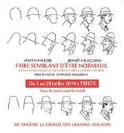 Faire semblant d'être normaux La Croise des Chemins Avignon - Salle Ct Jardin Affiche