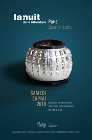 Nuit de la littérature 2018 - Quartier Latin Centre Culturel Irlandais Affiche