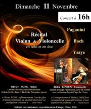 Récital Violon & Violoncelle en solo et en duo Eglise Notre Dame de la Salette Affiche