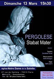 Stabat Mater de Pergolèse Eglise Notre Dame de la Salette Affiche