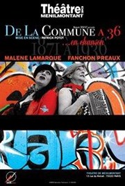 De la commune à 36 Thtre de Mnilmontant - Salle Guy Rtor Affiche