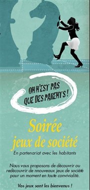 Soirée jeux de société Maison Pour Tous Jules Valls Affiche